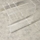 Vintage Plexiglas coffee table David Lange
