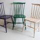 Three spindle back SH41 chairs by Yngve Ekström for Pastoe, 1960s