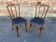 2 Restaurant chairs bent wood imitation vintage leather French bistro