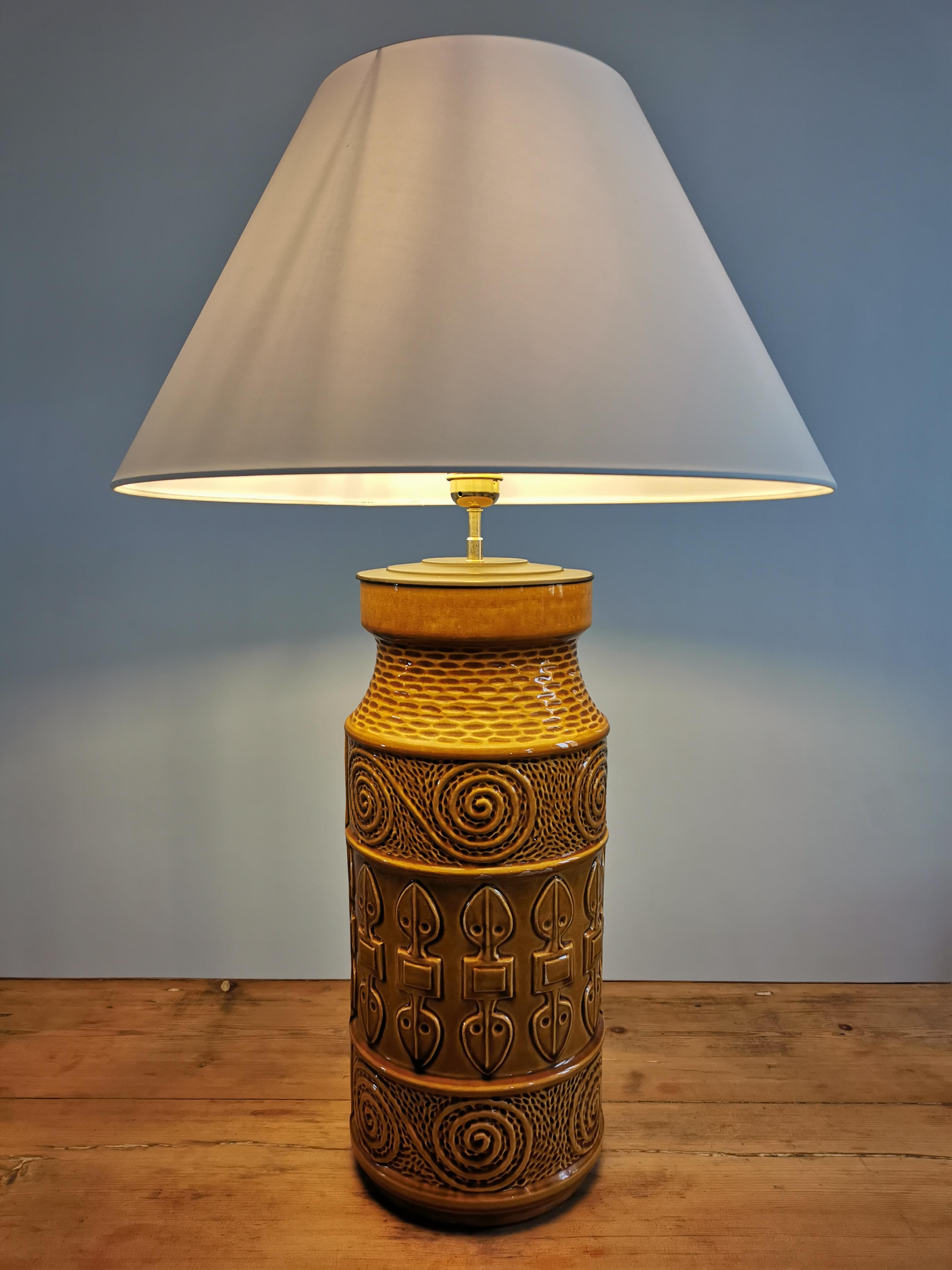 Ceramic lamp Scheurich circa 50s