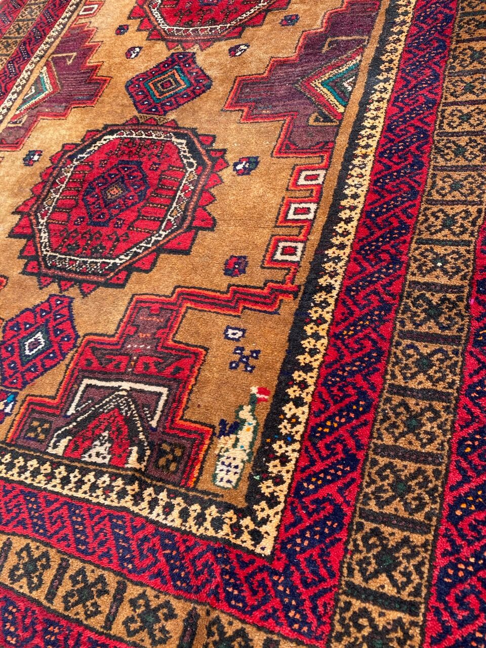 Old carpet turkmen belutch 100x186 cm