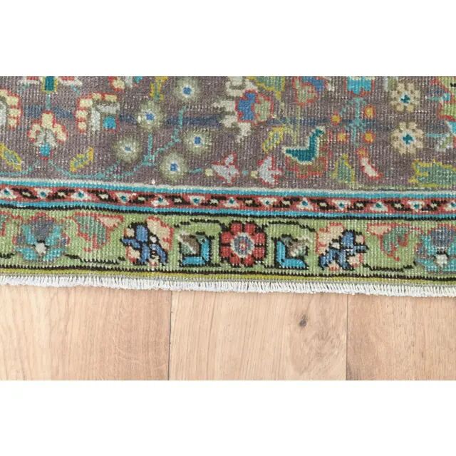 1970s Vintage Persian Handmade Wool Red Oversized Area Rug 286x378