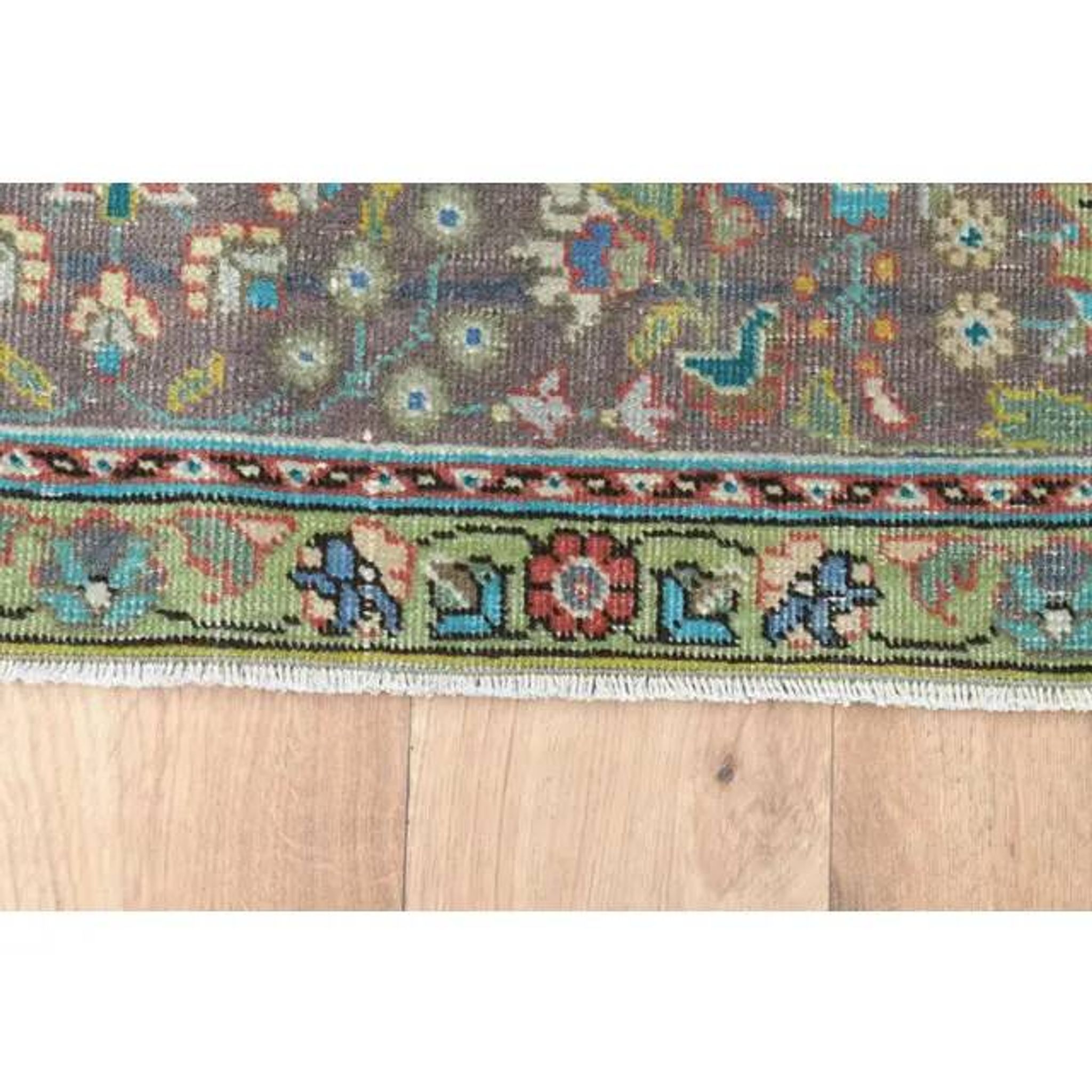 1970s Vintage Persian Handmade Wool Red Oversized Area Rug 286x378