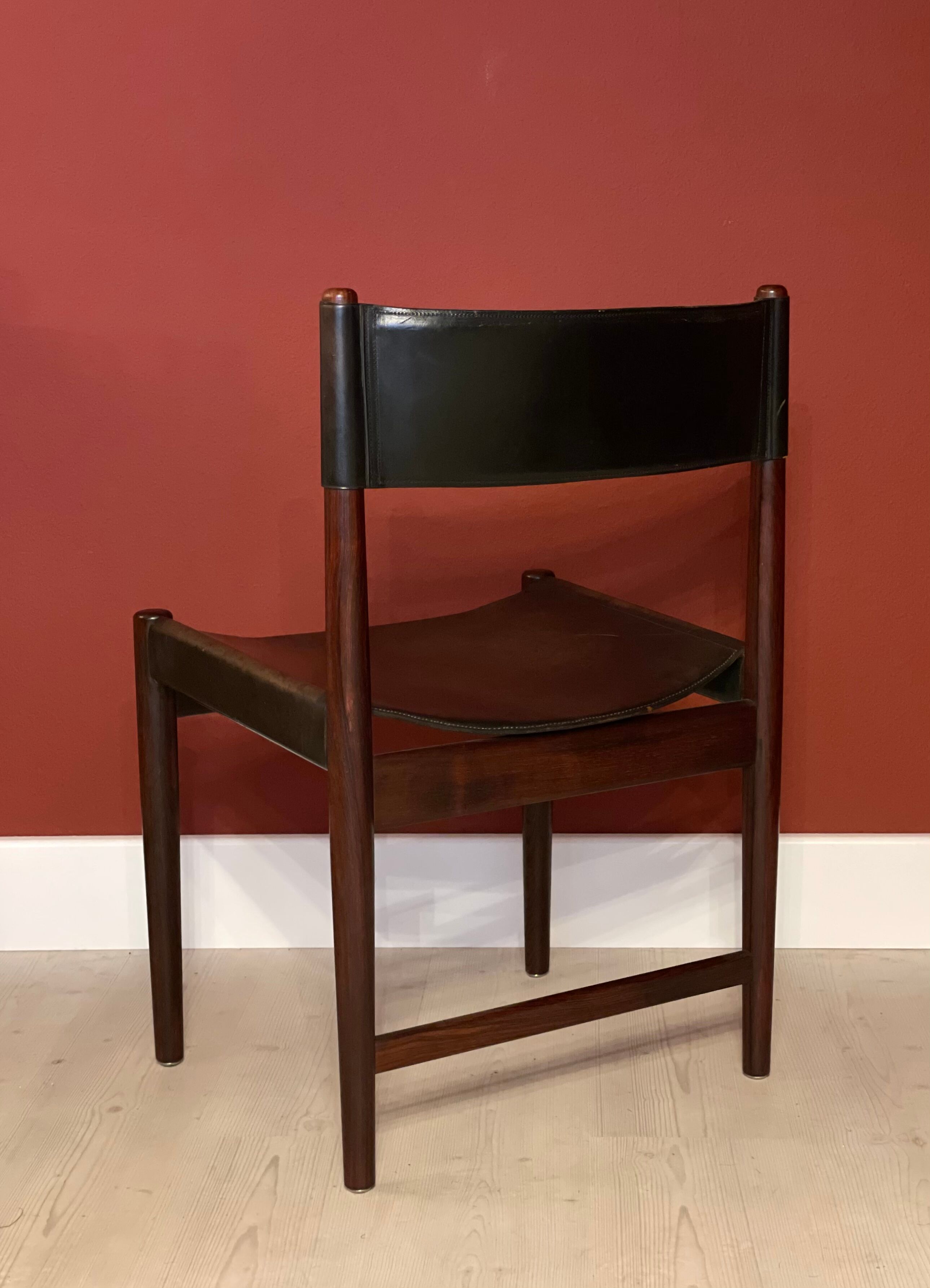 Palisander Leather Chair by Kurt Ostervig  for Sibast