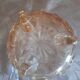Pink glass bonbonnière or sugar bowl