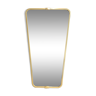 Asymmetrical vintage brass mirror45x81cm