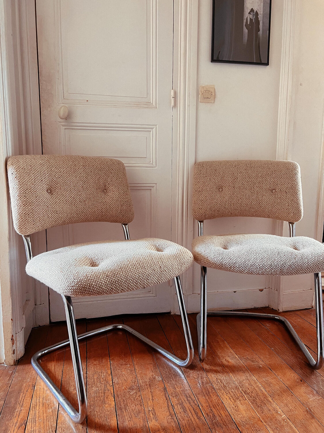 Lot de 2 Fauteuils beige - BARIO