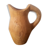 Early 20th century raw wood pitcher