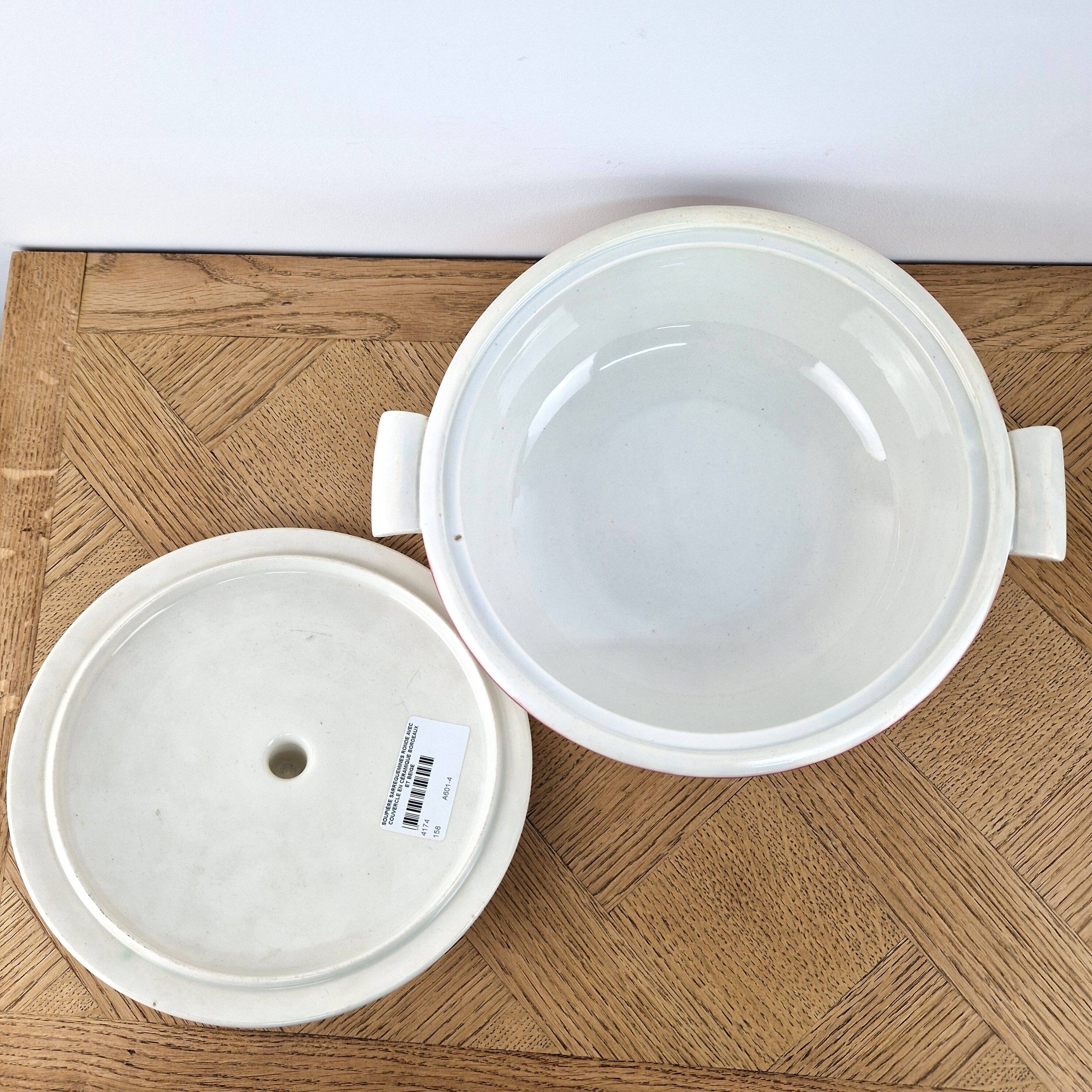 Digoin Sarreguemines soup tureen in earthenware – vintage vegetable dish