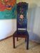 Japanese chair with a high backrest
