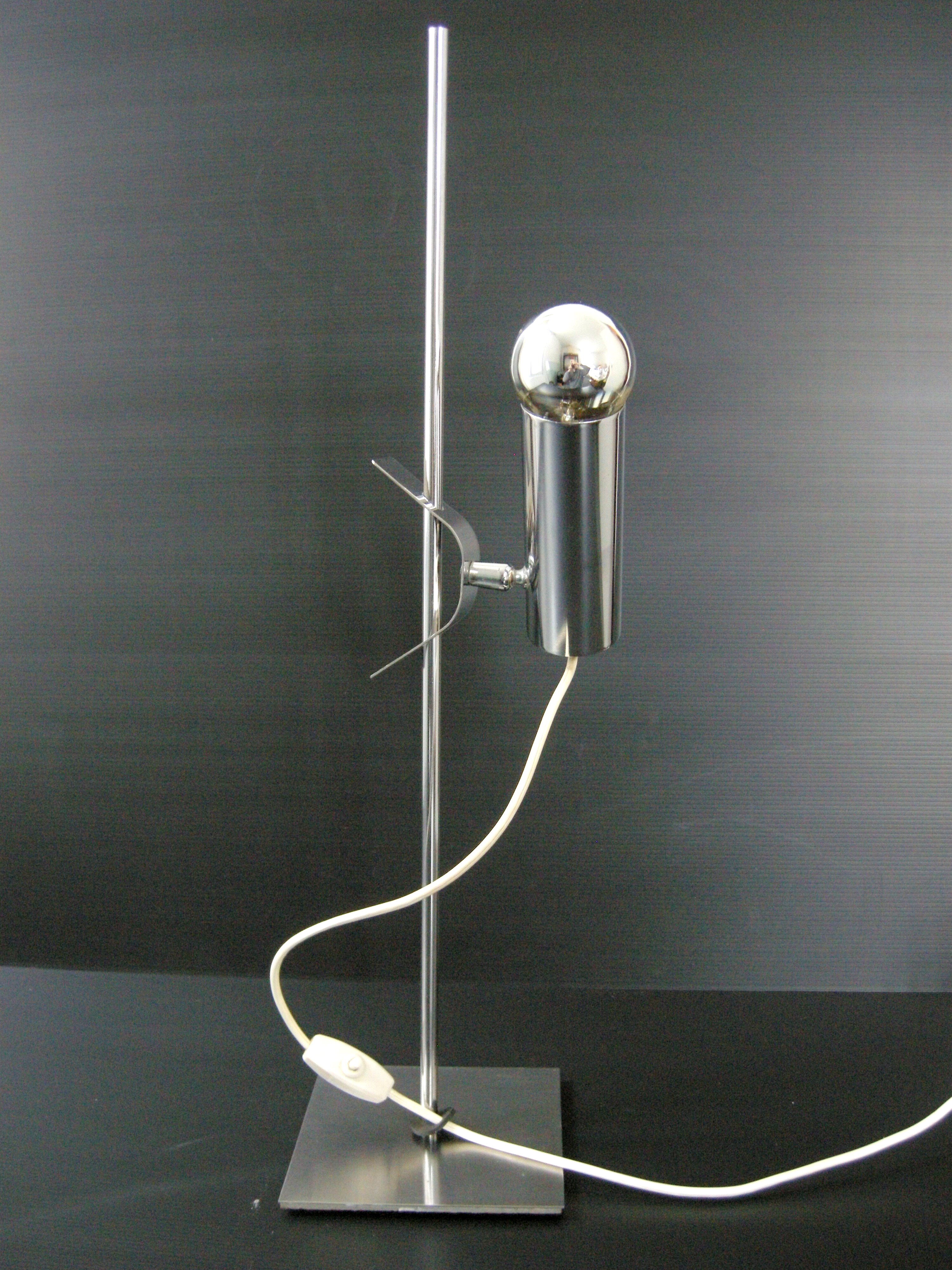 Vintage lamp 1970 chrome space age
