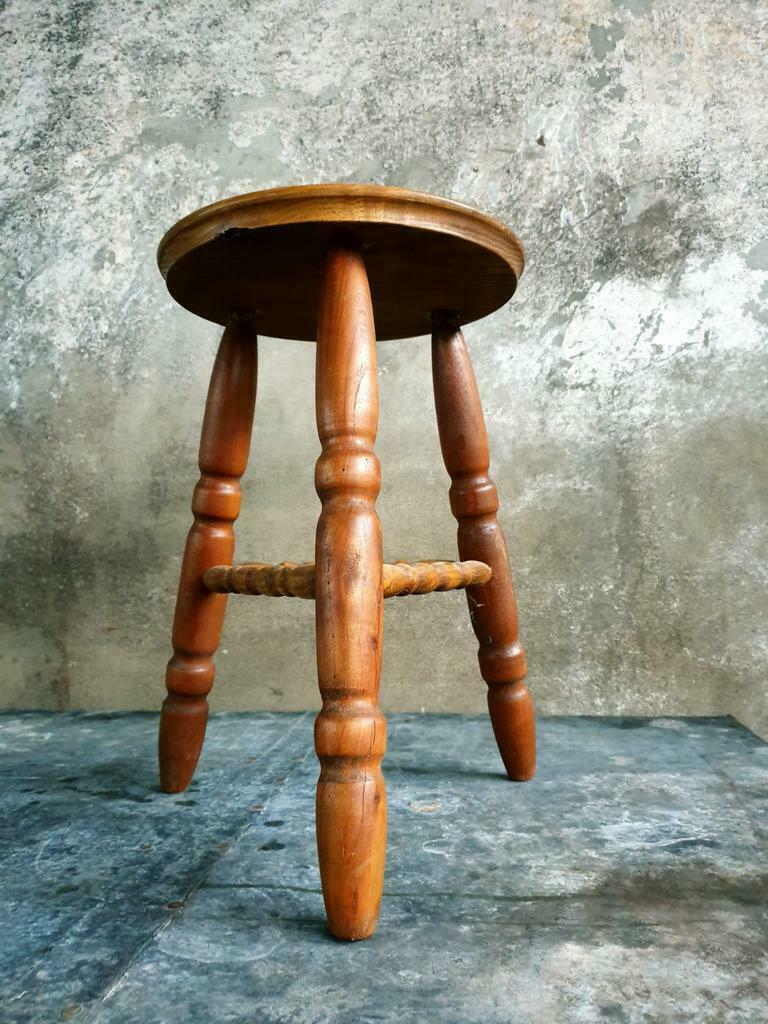 Old oak stool