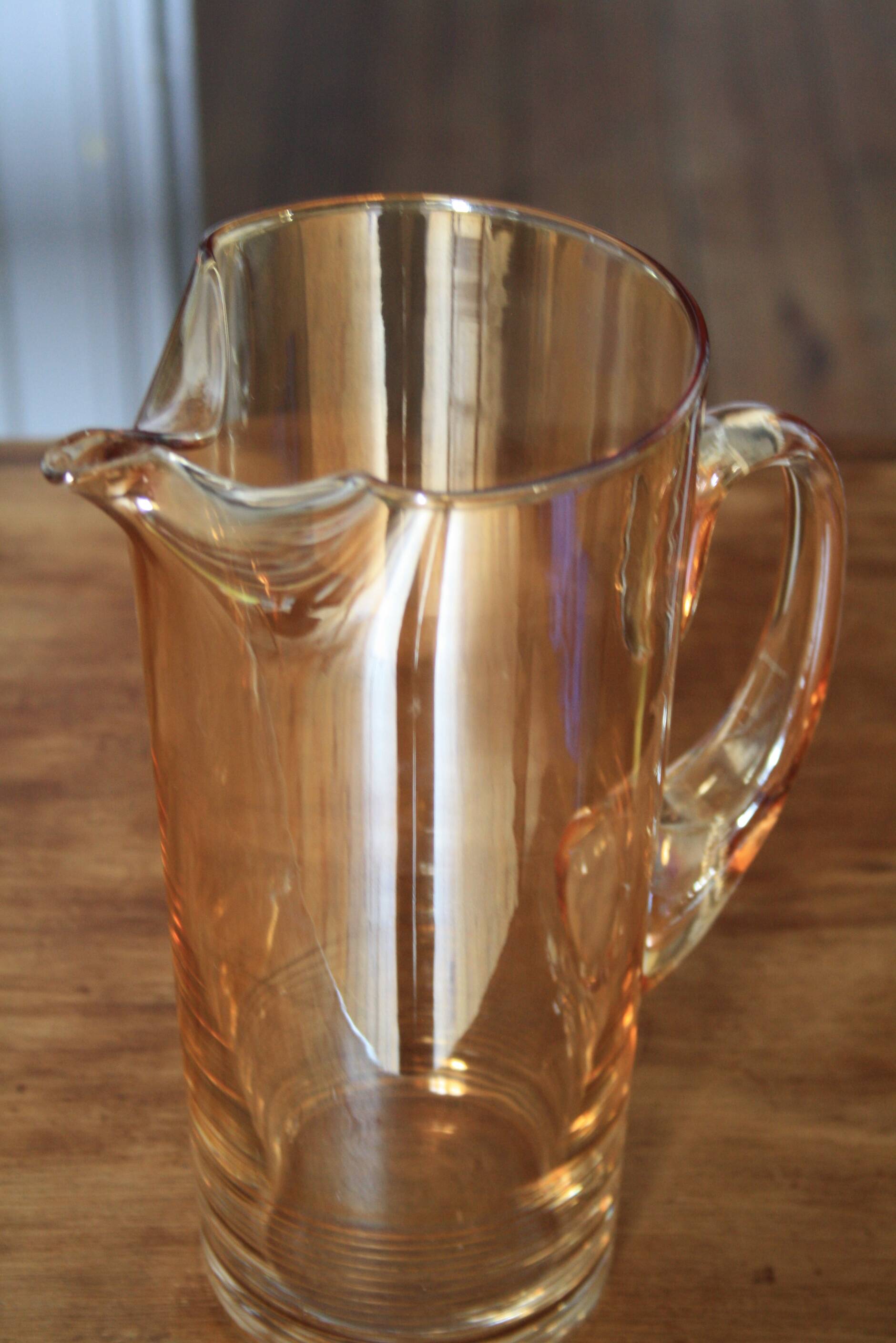 Blown glass pitcher/carafe