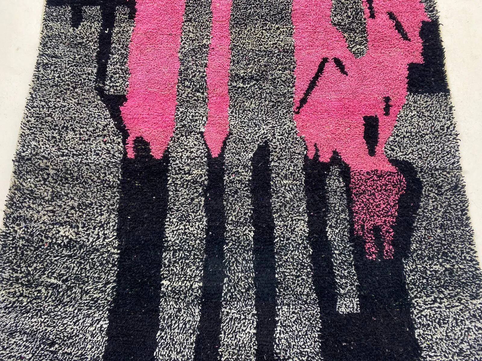 Authentic handmade Berber rug 3x2 m