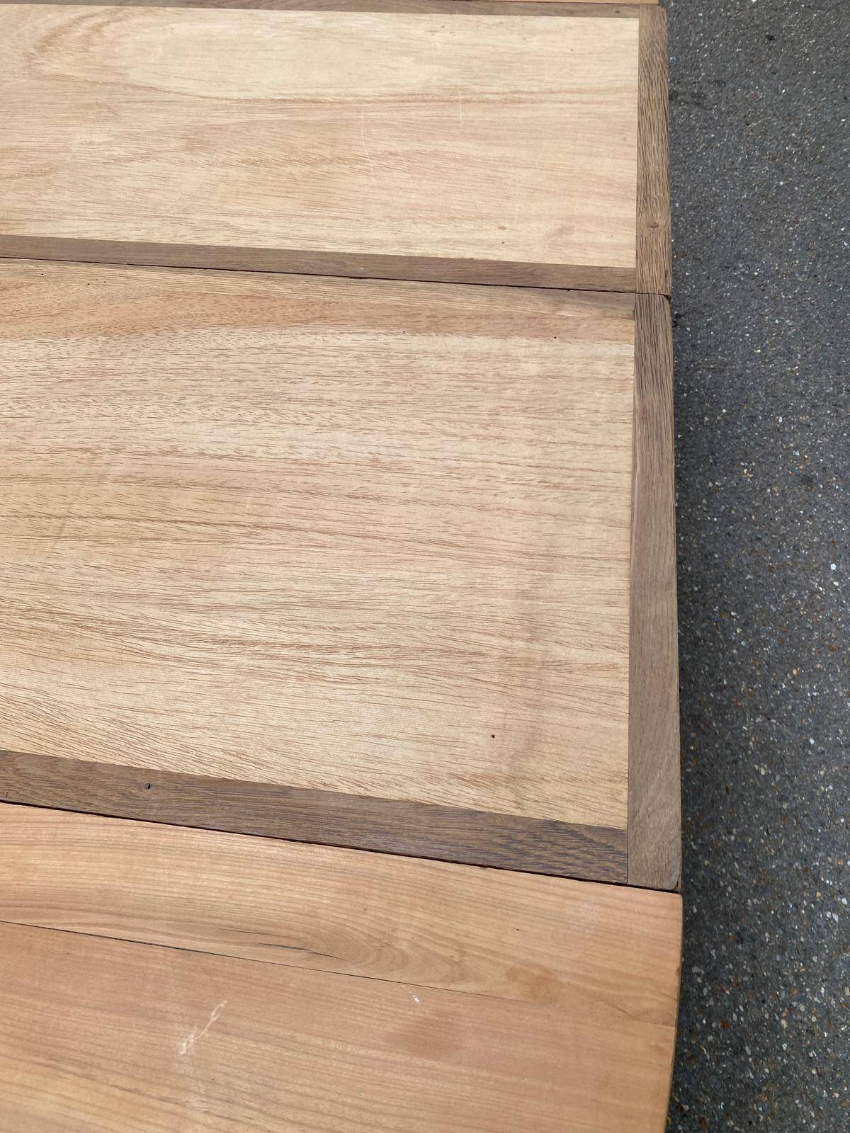 Table à manger ronde extensible Louis Philippe 18ème rénovée avec volets 21