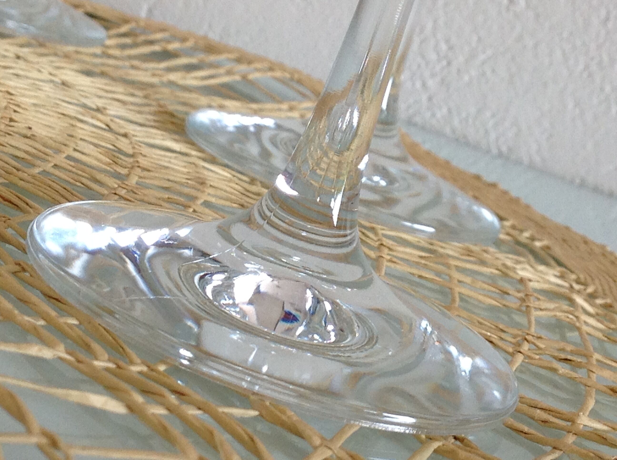 Set of six vintage stemmed glasses from the 60s-70s