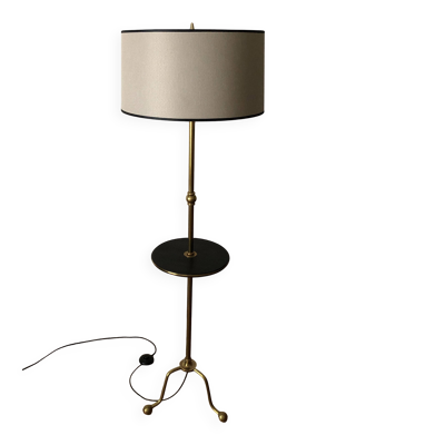 Lampadaire tablette tripode monte baisse tripode avec tablette 1960