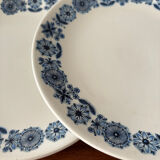 Set of 6 dessert plates Lunéville Blue Flowers – Vintage crockery