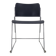 Chaise latérale noire et chrome David Rowland 40/4 des années 1970.
