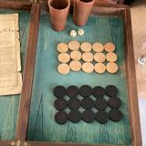 Old backgammon game
