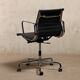 Charles & Ray Eames EA117 Office Chair in Black Leather and Chrome, Vitra