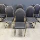 Vintage brass dining chairs by Belgochrom, 1970s