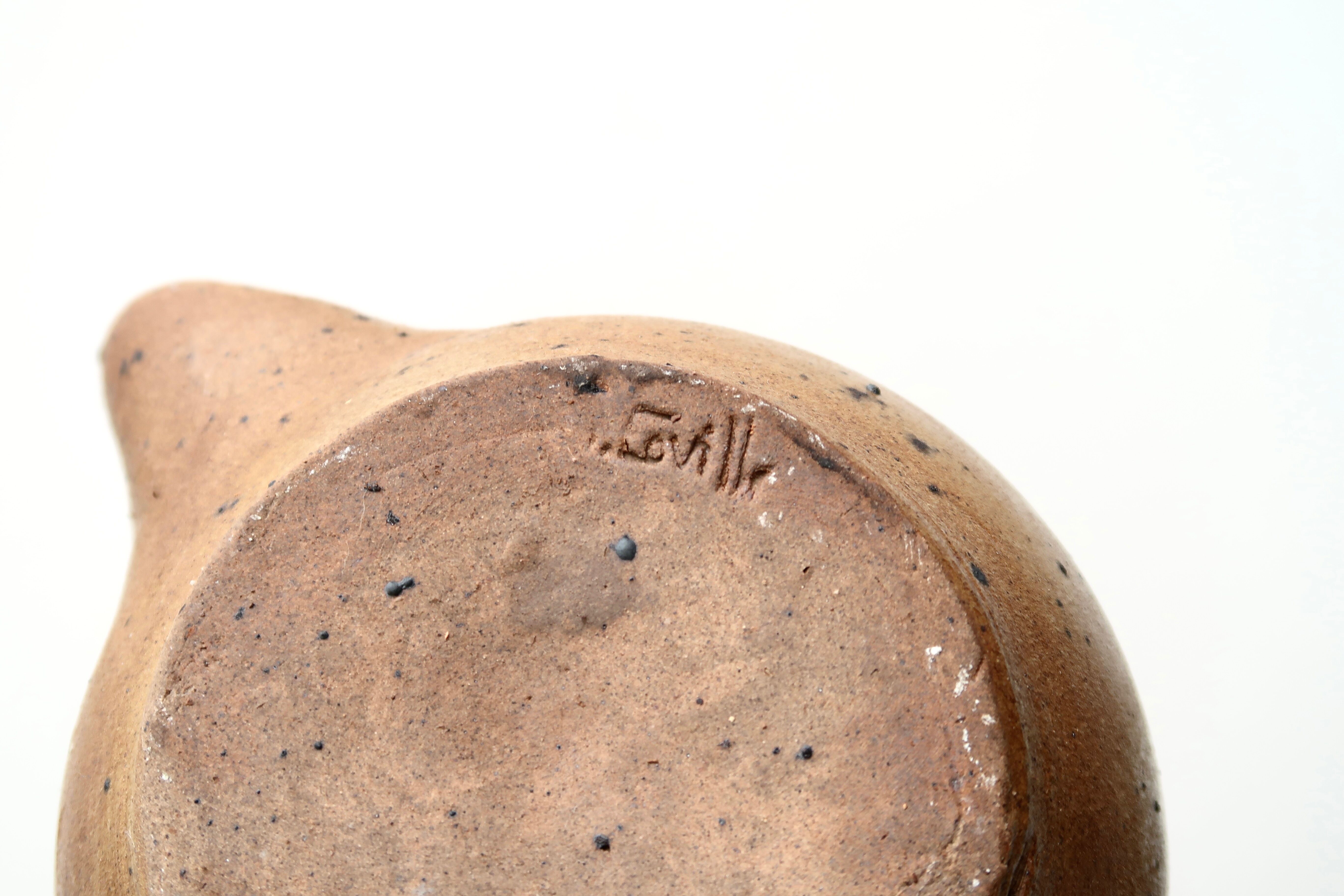 Jacky Coville's stoneware tea pot, 60s