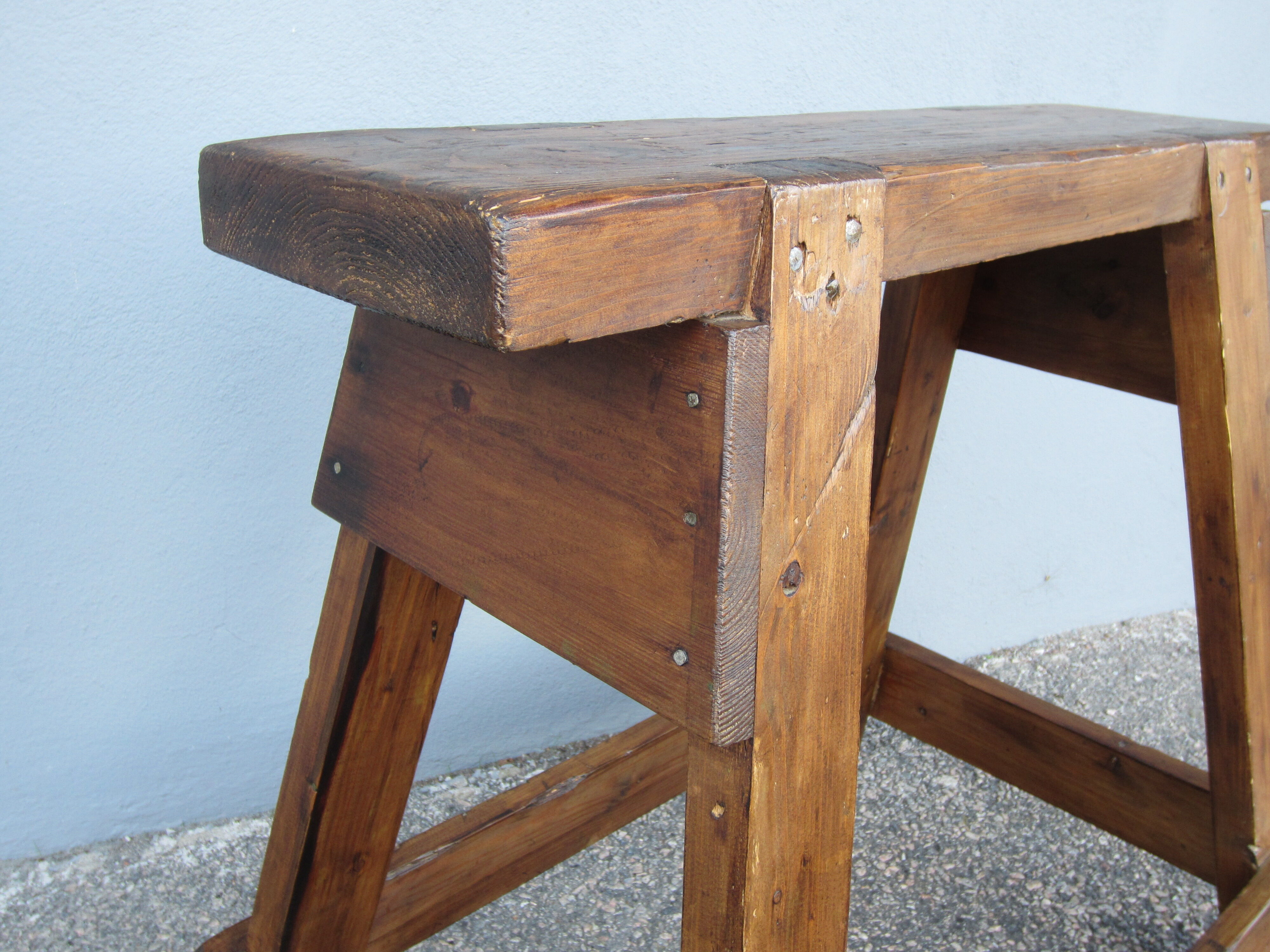 Rustic workshop stool