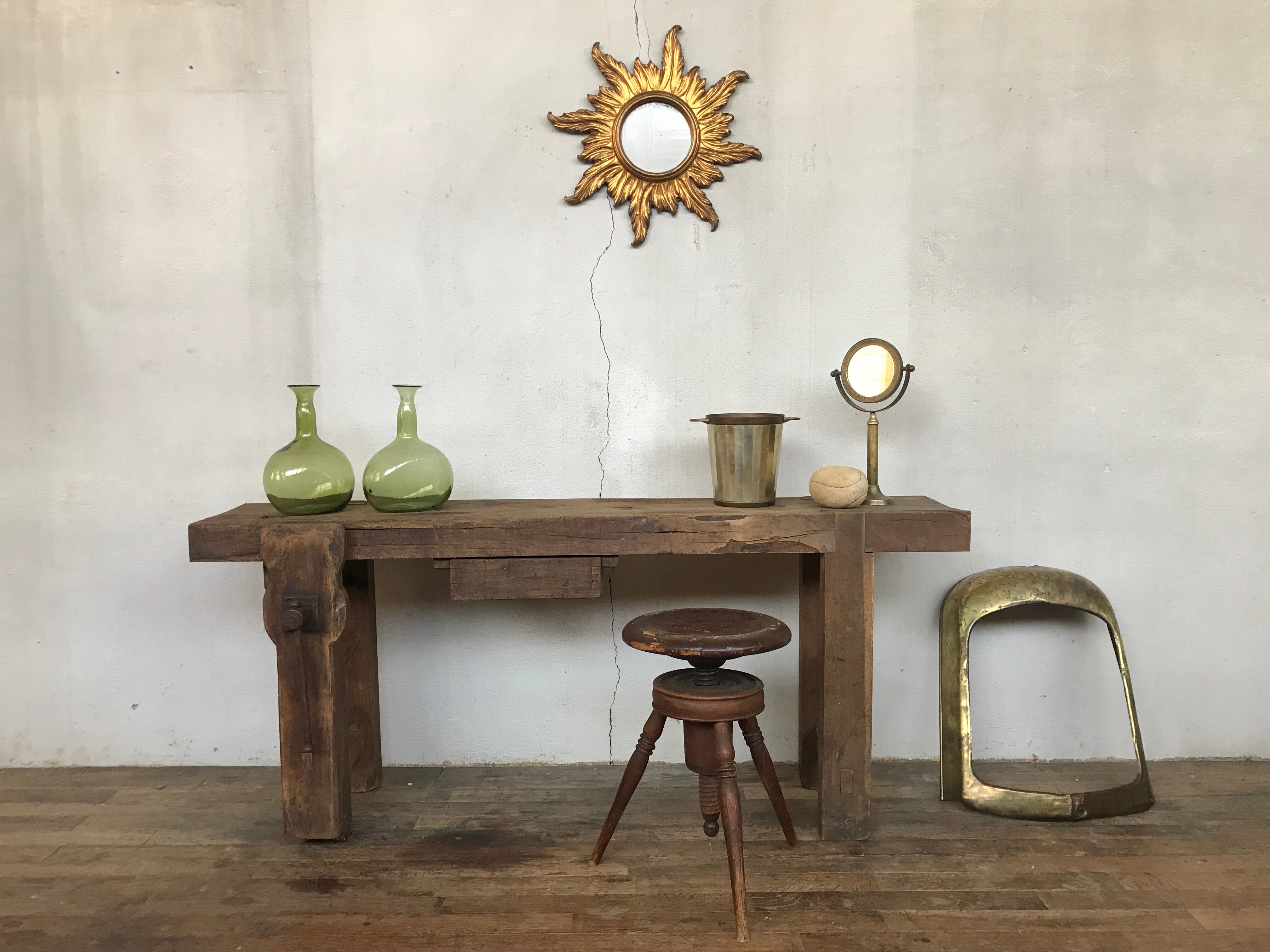 Former established raw wood vintage loft industrial original patina