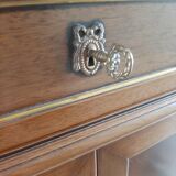 vintage - Small style chest of drawers - Louis XVI marble top with 1 drawer and 2 doors