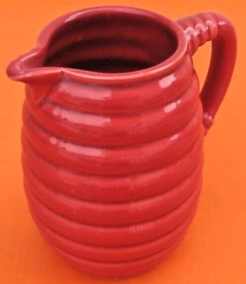 1950s pitcher / spiral broc glazed ceramic