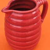 1950s pitcher / spiral broc glazed ceramic