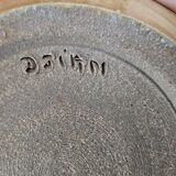 Ceramic stoneware ball vase signed (signature to be identified)