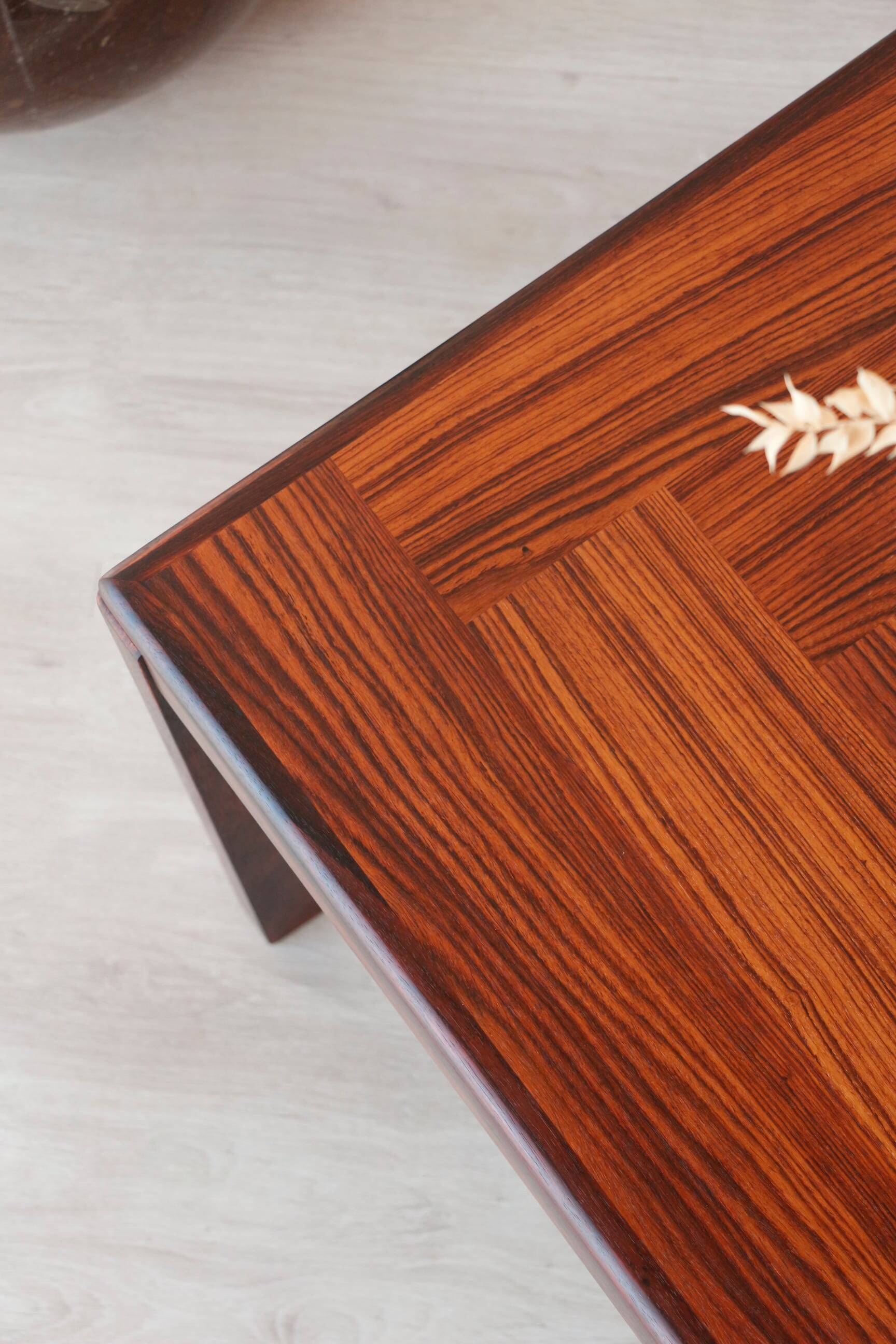 Square rosewood side table – Henning Kjaernulf for Vejle Stole