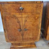 Art Decò Bedsides in Walnut