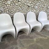 S chairs by Verner Panton for Herman Miller Fehlbaum Production, series of 4