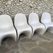 S chairs by Verner Panton for Herman Miller Fehlbaum Production, series of 4