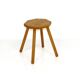 Brutalist oak stool, Sweden, 1950