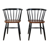 Pair of vintage Scandinavian chairs in the style of Tapiovaara, 1960s