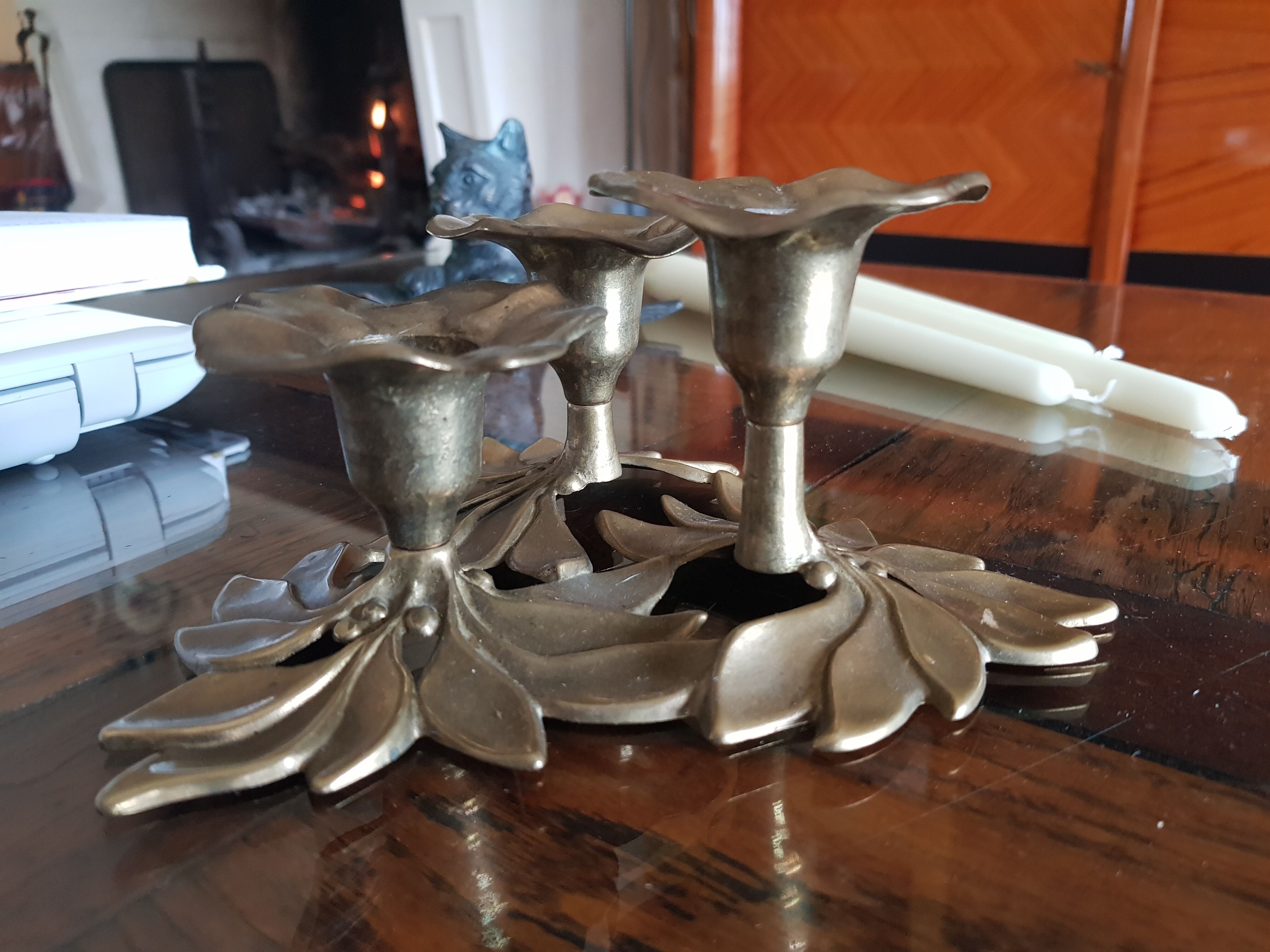 Vintage brass candlestick