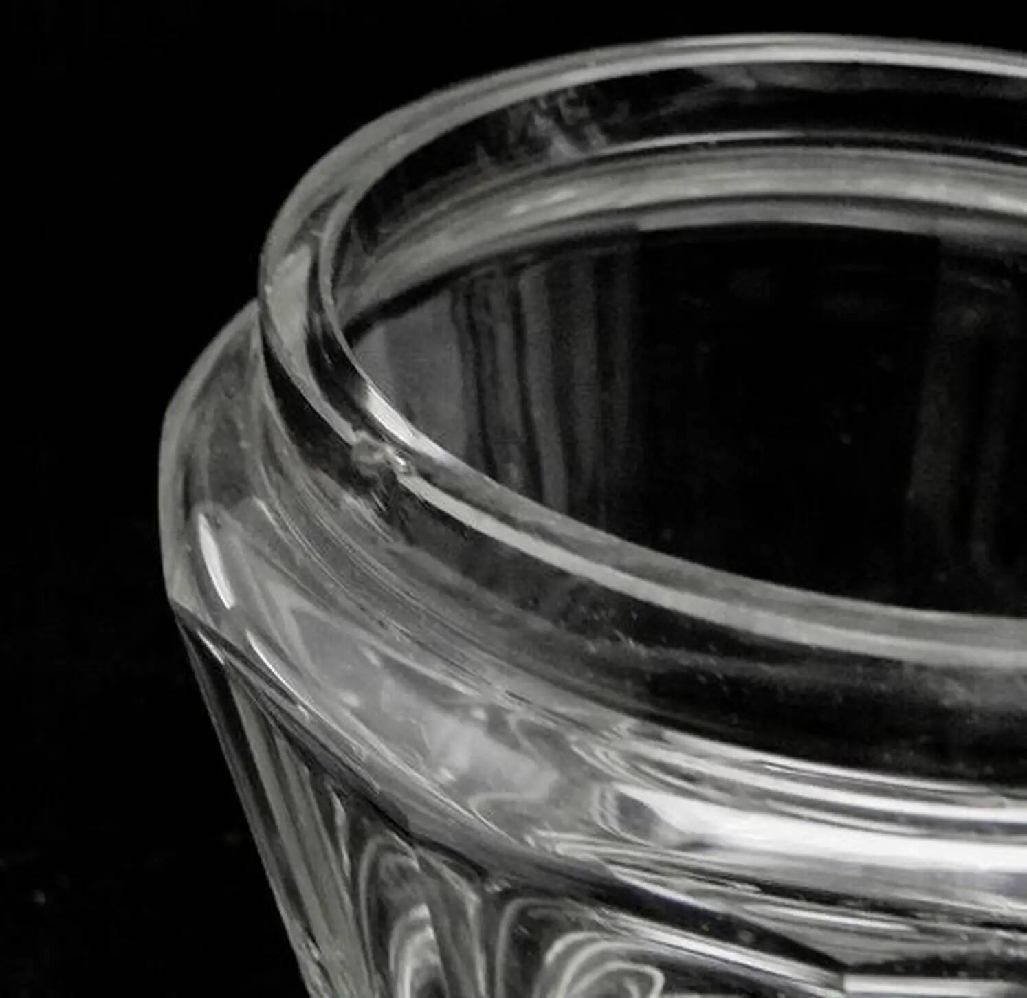 Art Deco bonbonniere, crystal, Moser, Czechoslovakia, 1930s