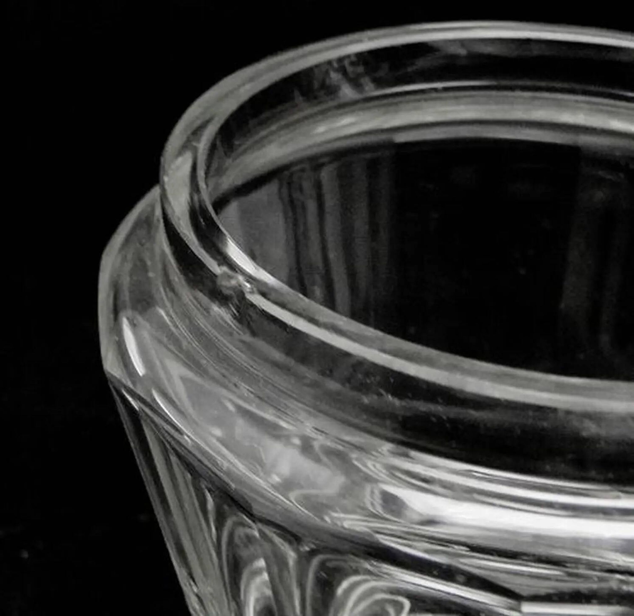 Art Deco bonbonniere, crystal, Moser, Czechoslovakia, 1930s