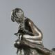 Ancient bronze figurine Vincenzo Gemito Fisherman 20th Century