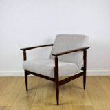 Vintage Loft armchair 1970s light brown - light grey