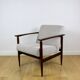 Fauteuil vintage Loft années 1970 marron clair - gris clair