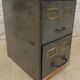 Real industrial furniture two drawers brand RONEO metal mobiler Paris -Lilas