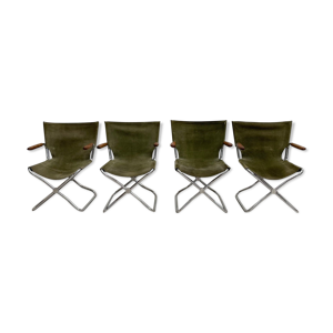 Ensemble de 4 fauteuils pliants