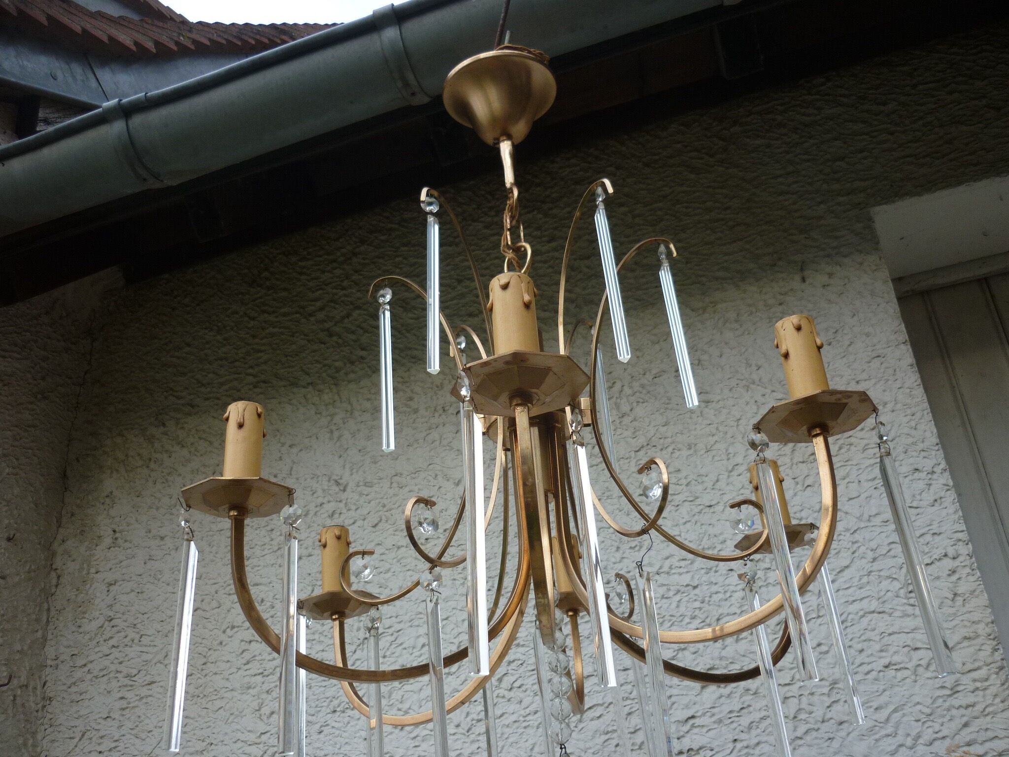 Modern gold metal chandeliers