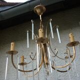 Modern gold metal chandeliers
