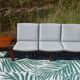 Karl Sørlie & Sønner 3-seater modular bench and coffee table